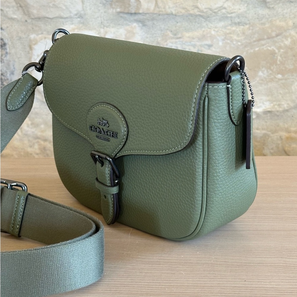 Coach Amelia Saddle Bag leather NWT Authentic - Picture 9 of 10